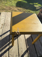 Repurposed Mustard Yellow Table