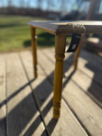Repurposed Mustard Yellow Table