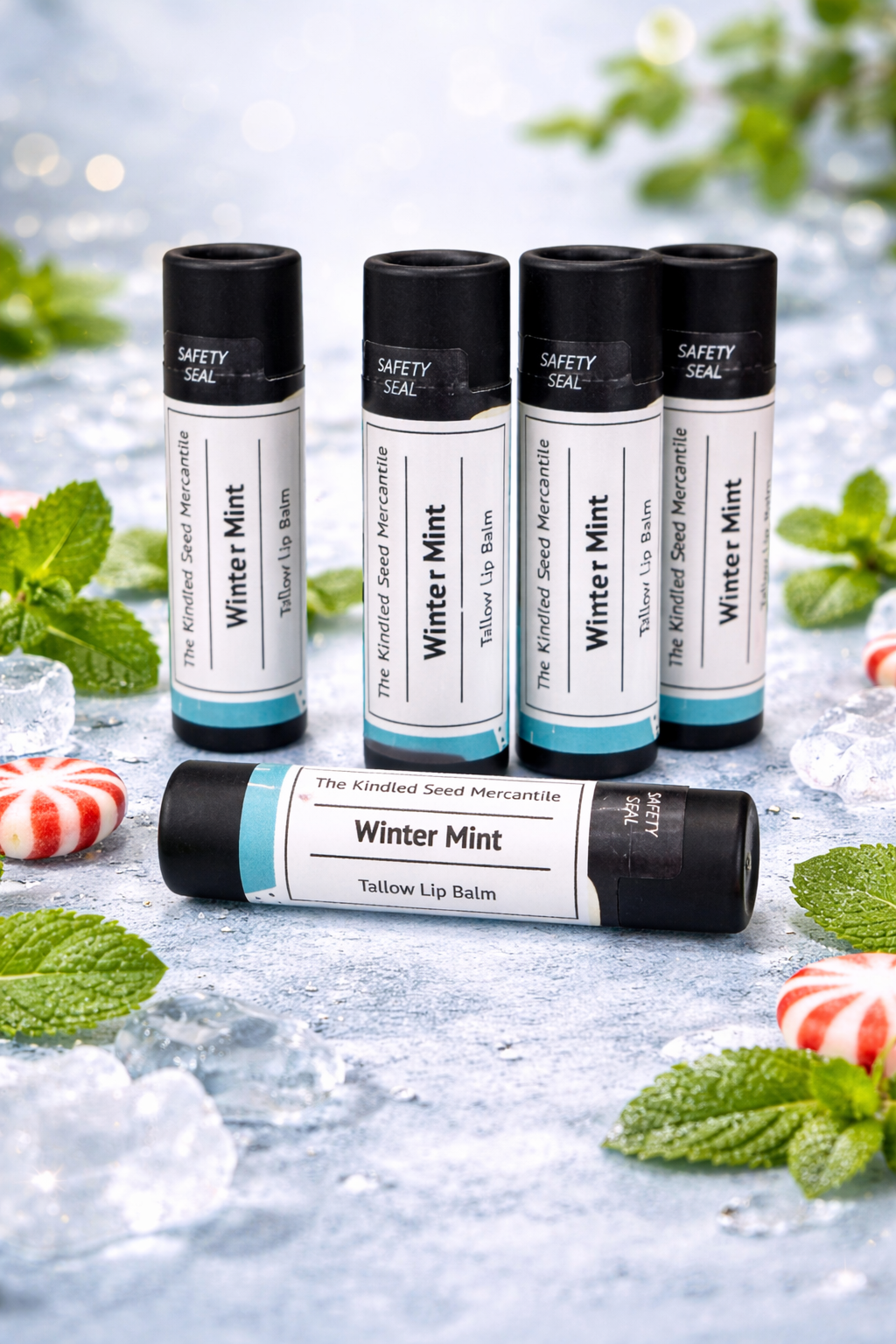 Winter Mint Tallow Lip Balm