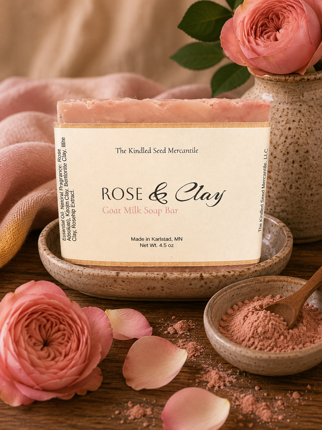Rose & Clay Goat Milk Soap