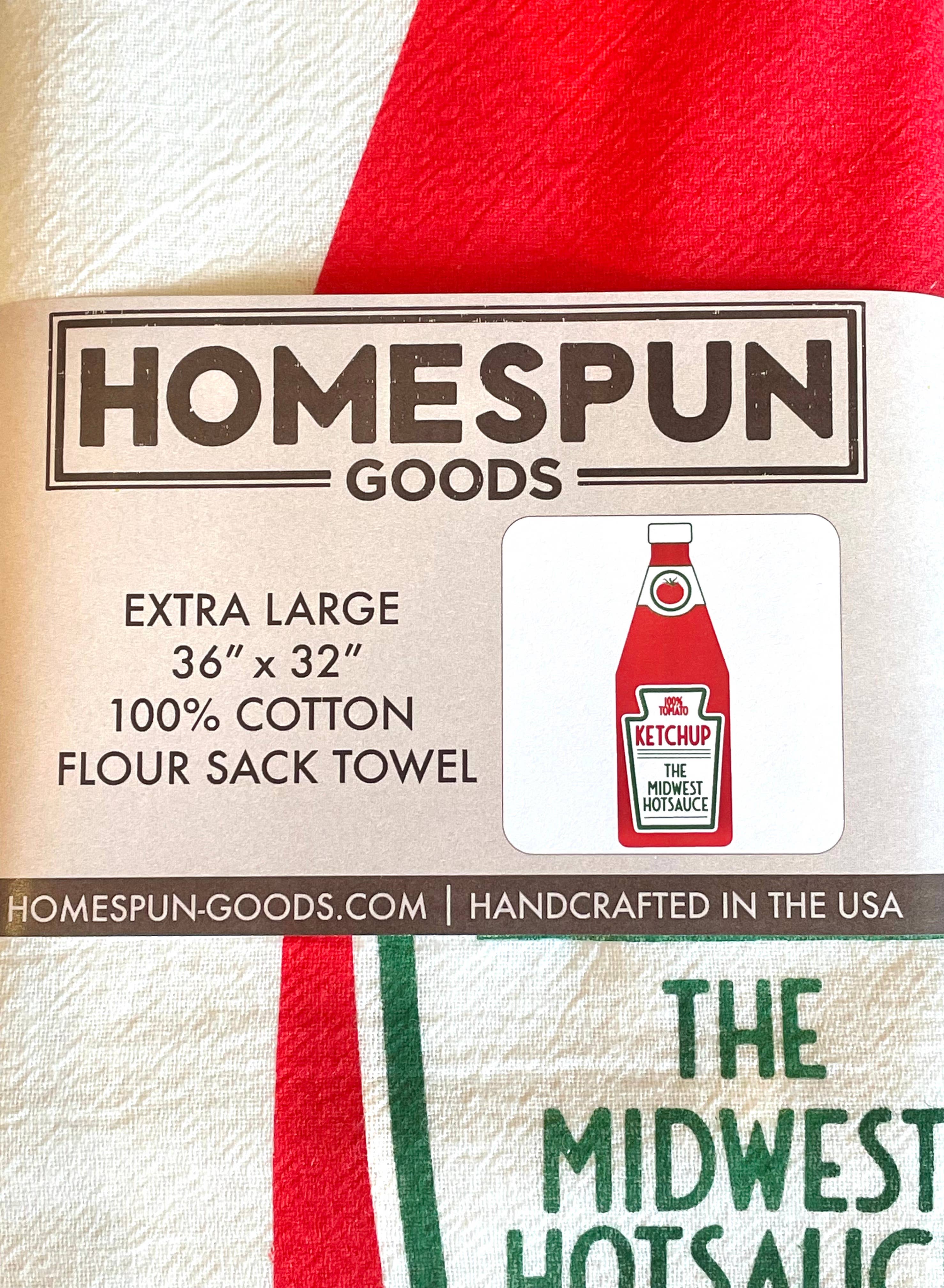 Flour Sack Towel - Ketchup Midwest Hotsauce